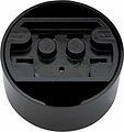 REXANT 11-8525 Розетка РШ для электрической плиты 32А, 380В, 3Р+РЕ (ОУ) черная REXANT