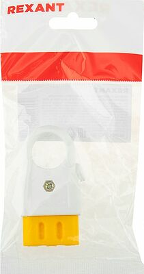 REXANT 11-8526 Розетка разборная без з/к 6А плоская белая REXANT