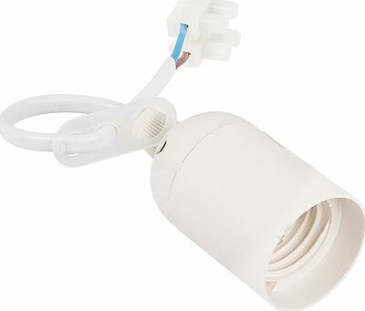 REXANT 11-8801 Патрон подвесной с клеммной колодкой E27 белый, с этикеткой, индивидуальный пакет REXANT