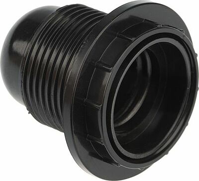 REXANT 11-8816 Патрон карболитовый с кольцом Е27 черный, c этикеткой REXANT
