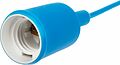 REXANT 11-8885 Патрон E27 силиконовый со шнуром 1м синий REXANT