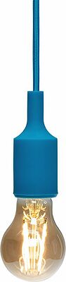 REXANT 11-8885 Патрон E27 силиконовый со шнуром 1м синий REXANT