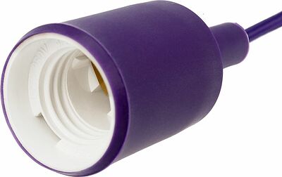 REXANT 11-8887 Патрон E27 силиконовый со шнуром 1м фиолетовый REXANT