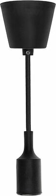 REXANT 11-8890 Патрон E27 силиконовый со шнуром 1м черный REXANT