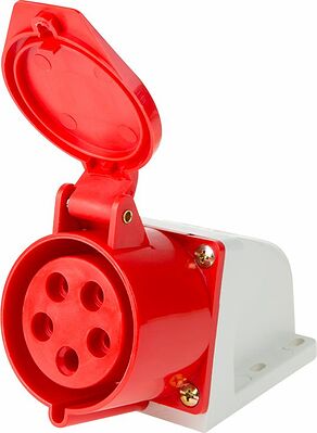 REXANT 11-8914 Розетка 125 стационарная 3Р+РЕ+N 32А 380В IP44 REXANT