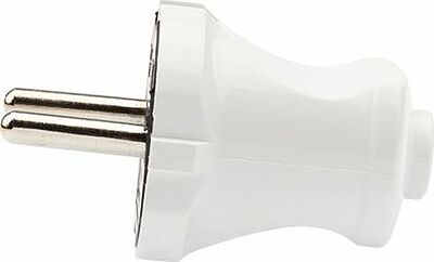 REXANT 11-8933 Вилка прямая без з/к 6А белая REXANT