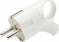 REXANT 11-8951 Вилка Евро угловая с з/к 16А с кольцом белая REXANT