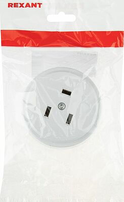 REXANT 11-8984 Розетка РШ для электрической плиты 32А, 250В, 2Р+РЕ (ОУ) белая REXANT