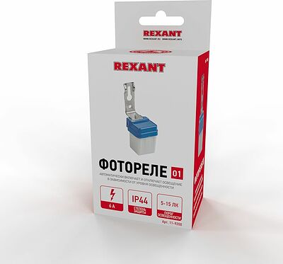 REXANT 11-9200 Фотореле 01 5-15 Лк 6 А IP44 REXANT