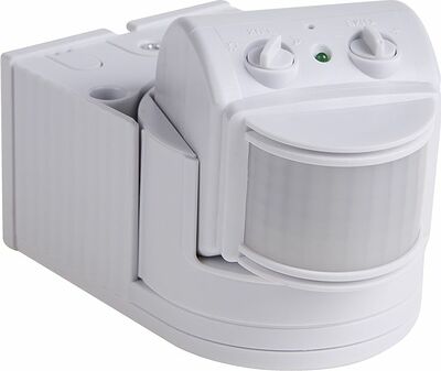 REXANT 11-9212 Датчик движения настенный ДДС 04, 180°, 1200 Вт, 3-2000 Лк, 12 м, 10-420 сек. IP44 REXANT