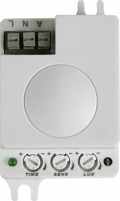 REXANT 11-9217 Датчик движения потолочный микроволновый ДДПМ 02, 180 (гориз)/360 (верт), 1200 Вт, 3-2000 Лк, 1-8 м, 10-720 сек. 5,8 ГГц REXANT