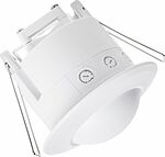 REXANT 11-9219 Датчик движения точечный микроволновый ДДТМ 01, 360°,1200 Вт, 3-2000 Лк, 1-8 м, 10-720 сек. REXANT