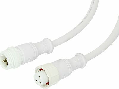 REXANT 11-9530 Соединительный кабель (3pin) герметичный (IP67) 3х0.5мм² белый REXANT