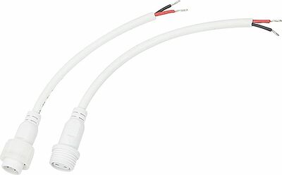 REXANT 11-9820 Соединительный кабель (2pin) герметичный (IP67) 2х1,0мм² белый REXANT