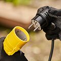 REXANT 111-003 Вилка влагозащищенная угловая, с/з, 16А, IP44 каучук, черная REXANT