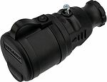 REXANT 111-004 Розетка влагозащищенная переносная с крышкой 1 гнездо, с/з, 16А, IP44 каучук, черная REXANT