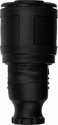 REXANT 111-005 Розетка влагозащищенная переносная 1 гнездо, с/з, 16А, IP20/44 каучук, черная REXANT