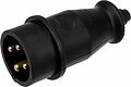 REXANT 111-006 Вилка влагозащищенная переносная 3Р+РЕ, 32А, IP44 каучук, черная REXANT REXANT 111-006 Вилка влагозащищенная переносная 3Р+РЕ, 32А, IP44 каучук, черная REXANT