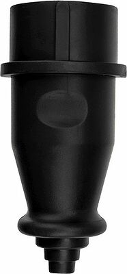 REXANT 111-006 Вилка влагозащищенная переносная 3Р+РЕ, 32А, IP44 каучук, черная REXANT