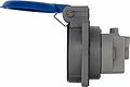 REXANT 111-008 Розетка влагозащищенная панельная с крышкой 1 гнездо, 2Р+РЕ, с/з, с/у, 16А, IP54, серая REXANT REXANT 111-008 Розетка влагозащищенная панельная с крышкой 1 гнездо, 2Р+РЕ, с/з, с/у, 16А, IP54, серая REXANT