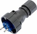 REXANT 111-013 Вилка влагозащищенная прямая 2P+РE, 16А, IP68, серая REXANT