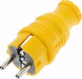 REXANT 111-014 Вилка влагозащищенная прямая, c/з, 16А, IP44, каучук, желтая REXANT REXANT 111-014 Вилка влагозащищенная прямая, c/з, 16А, IP44, каучук, желтая REXANT