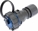 REXANT 111-121 Розетка влагозащищенная кабельная переносная 1 гнездо, 2Р+РЕ, 16А, IP68, серая REXANT