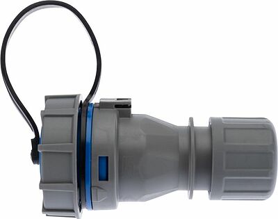 REXANT 111-121 Розетка влагозащищенная кабельная переносная 1 гнездо, 2Р+РЕ, 16А, IP68, серая REXANT