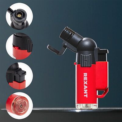 REXANT 12-0010-1 Турбо горелка GT-10 заправляемая, красная REXANT