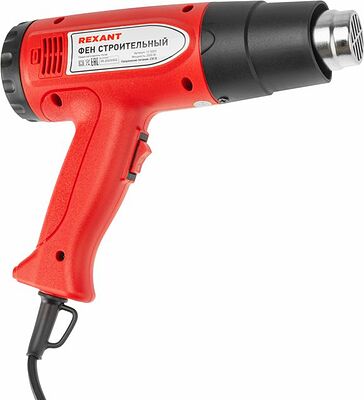 REXANT 12-0053 Фен строительный REXANT, 230 В/2000 Вт quot;STANDARD quot; с терморегулятором и дисплеем