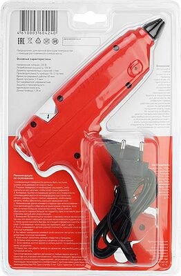 REXANT 12-0105 Пистолет клеевой, 100Вт, Ø11мм, без кнопки, блистер REXANT 