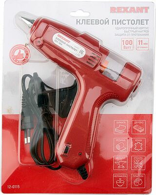 REXANT Пистолет клеевой 100Вт d=11мм (блистер) REXANT 12-0115 (12-0115)