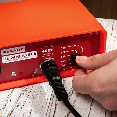 REXANT 12-0142 Выжигатель (прибор для выжигания), пирограф, 40Вт, 230В, 250-750°C, коробка REXANT