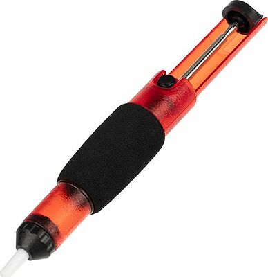 REXANT 12-0204 Вакуумный экстрактор припоя (оловоотсос), пластик, прозрачно-красный REXANT