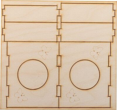 REXANT 12-0934 Доска для выжигания «Кормушка для птиц», 3D модель, 1 шт., пакет REXANT