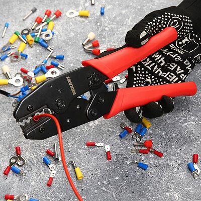 REXANT 12-3016 Кримпер HT-336N для обжима изолированных и неизолированных гильз 1,5-10,0мм² REXANT
