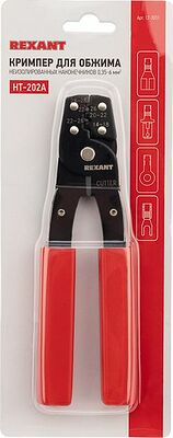 REXANT 12-3031 Кримпер HT-202A для обжима неизолированных клемм 0,35-6,0мм² REXANT