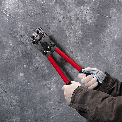 REXANT 12-3055 Кримпер HT-2515 для обжима силовых наконечников и гильз 6,0-50,0мм² REXANT