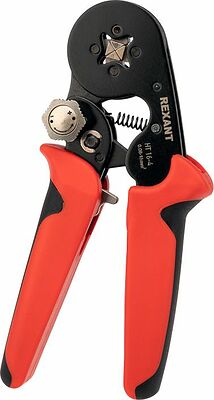 REXANT 12-3216-1 Кримпер HT-16-4 для обжима штыревых наконечников 0,08-16,0мм², с регулятором прижимного усилия REXANT