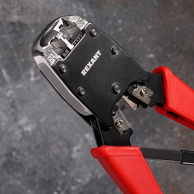 REXANT 12-3434 Кримпер HT-500R для обжима 8P8C, 6P4C REXANT