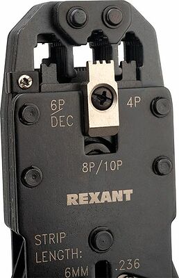 REXANT 12-3442-1 Кримпер HT-200R ТАЙВАНЬ для обжима 10P10C, 8P8C, 6P6C, 4P4C REXANT