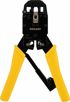 REXANT 12-3442 Кримпер HT-200R для обжима 10P10C, 8P8C, 6P6C, 4P4C REXANT
