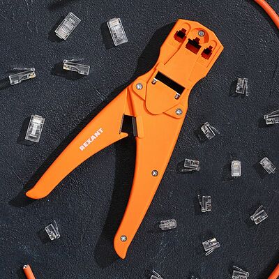 REXANT 12-3443 Кримпер HT-468S для обжима 8P8C, 6P6C, 4P4C REXANT