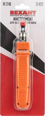 REXANT 12-4221 Инструмент HT-314B для заделки витой пары, 110 типа контактов REXANT