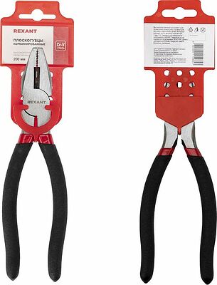 REXANT 12-4613-1 Плоскогубцы комбинированные 200мм обливные рукоятки REXANT 