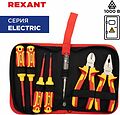 REXANT 12-4691-3 Набор диэлектрического инструмента RI-01, тканевый пенал, 7 предметов, до 1000В REXANT
