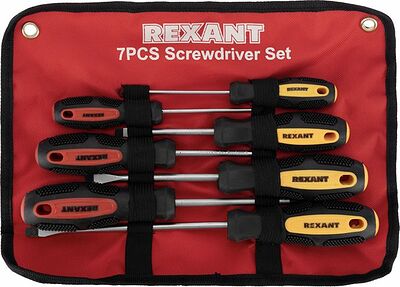 REXANT 12-4703 Набор отверток 7 предметов (крестовые и шлицевые) REXANT