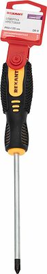 REXANT 12-4728 Отвертка крестовая PH2х125мм, двухкомпонентная рукоятка REXANT