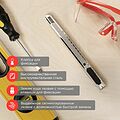 REXANT 12-4906 Нож с сегментированным лезвием 9мм, корпус металлический, c клипсой REXANT