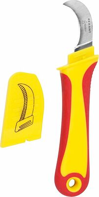REXANT 12-4937 Нож монтажника, нержавеющая сталь, изогнутое лезвие REXANT